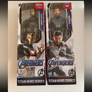 TITAN HERO 12" ACTION FIGURES IRON MAN & THOR
